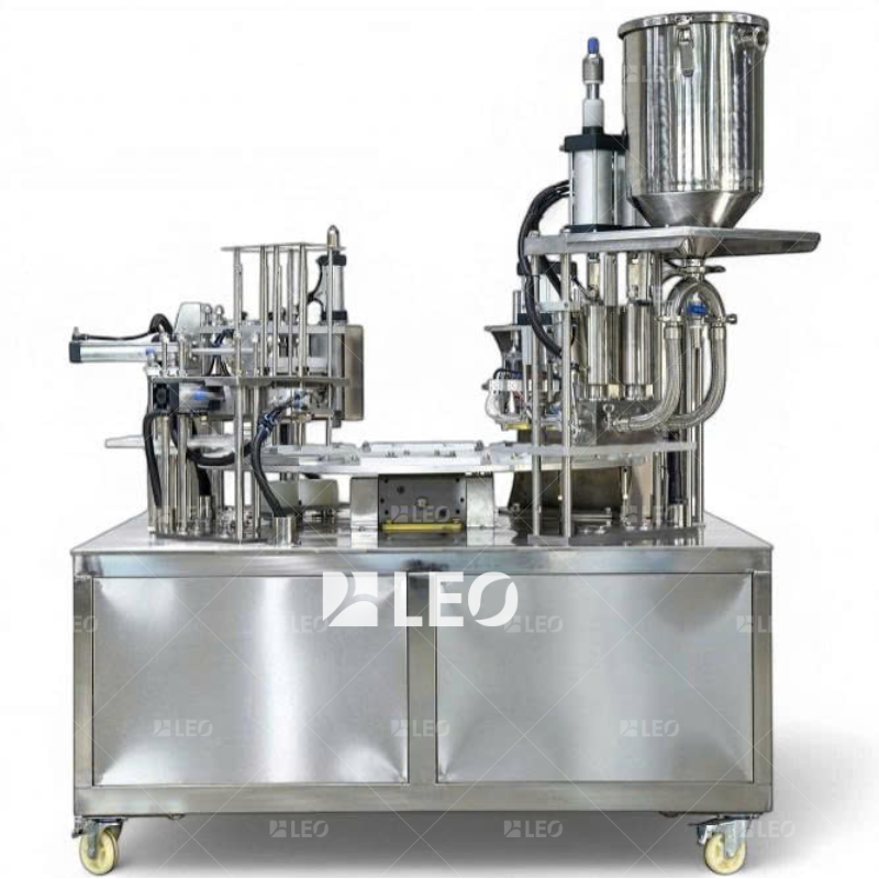 Dây chuyền chiết rót và đóng seal tự động dạng bàn xoay