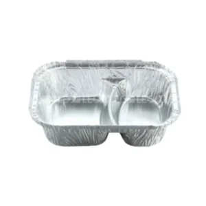 Khay nhôm đựng cơm 2 ngăn 800ml