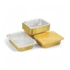 Khay nhôm chữ nhật cao cấp 1025ml và 2 loại nắp đi kèm (nắp seal & nắp nhựa) từ LEO Aluminium Packaging