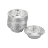 Nhiều khay nhôm tròn 40ml xếp chồng thể hiện thiết kế lòng khay từ LEO Aluminium Packaging