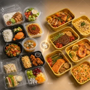 Hình ảnh bao bì nhựa và bao bì nhôm đựng thực phẩm