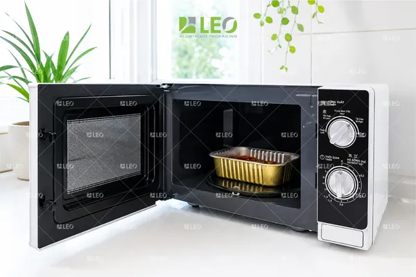 Khay nhôm thực phẩm LEO dùng trong lò vi sóng