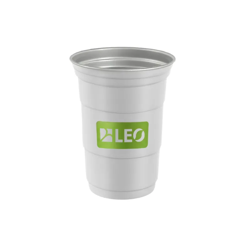 Mẫu in trực tiếp lên ly nhôm 450ml từ LEO Aluminium Packaging