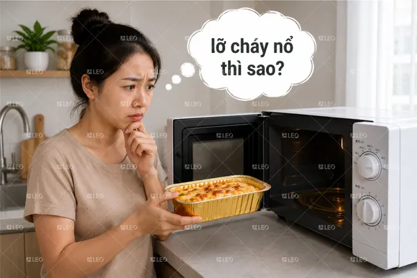 Người dùng sợ xảy ra cháy nổ khi dùng khay nhôm trong lò vi sóng